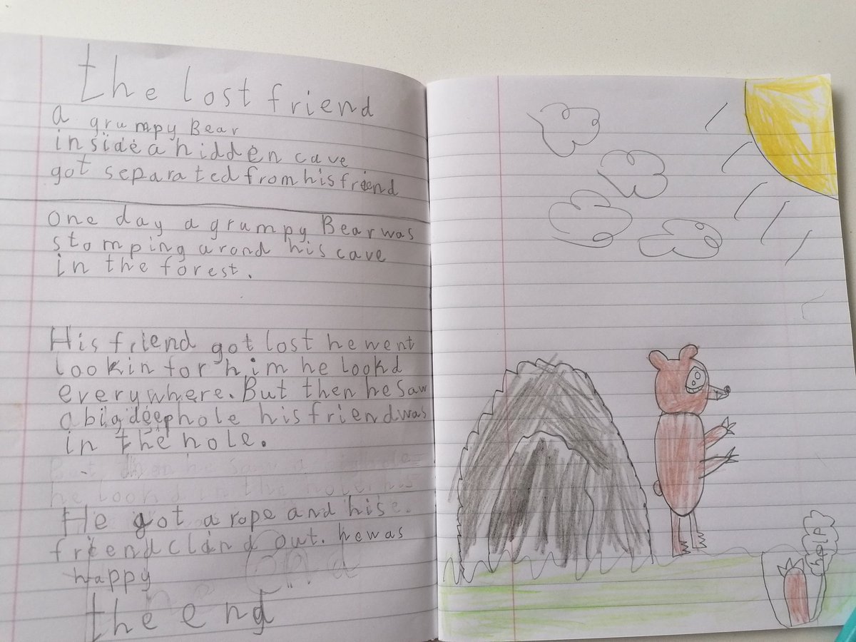 QuinnFamily7's tweet photo. @jns_san  Liam enjoyed doing the creative writing lesson. The dice was a good idea! https://t.co/z6r4CYzCwL