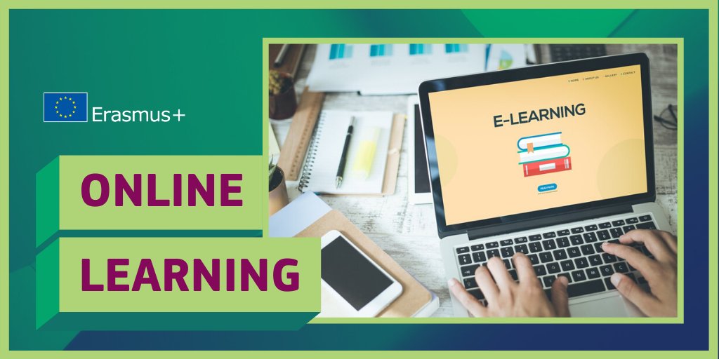 EUDigitalEdu's tweet photo. Don't let #COVID19 get in the way of your learning experience - check out all the online resources &amp; tools @EUErasmusPlus gathered to support teachers, learners and educators ➡️ https://t.co/Jv8RTvgjdm https://t.co/8BcQuArcp0