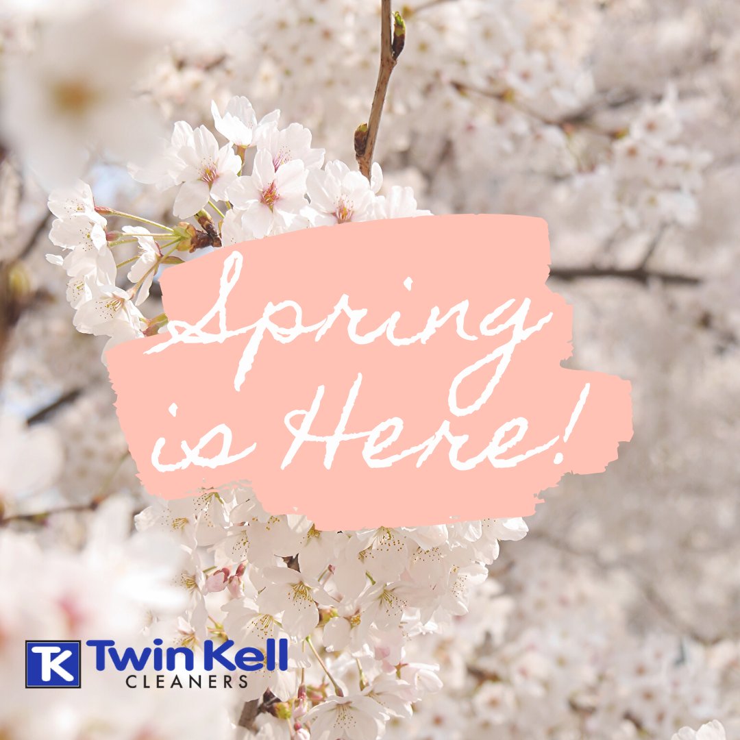 twinkellcleaner's tweet photo. Spring is here! Bring in your winter clothes for cleaning before you put them away. https://t.co/mKo7vUS9kt