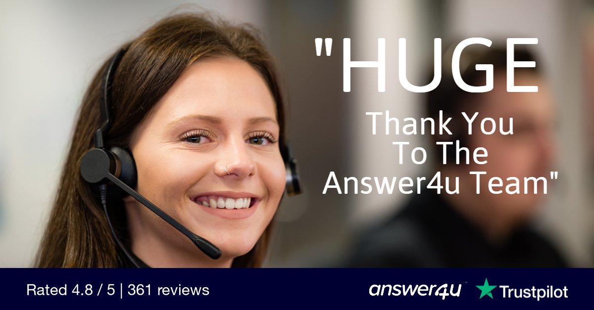 Answer_4u's tweet image. &quot;Answer4u has ensured our business has run as smoothly as possible by managing our full outbound lines for a number of days whilst we set everyone up to work from home.&quot; MICK MURPHY @Kindertons - bit.ly/33UjDA0