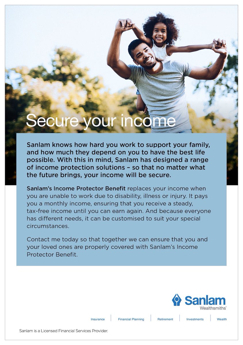 Does your current insurance cover Covid-19(Coronavirus)?  As a registered Sanlam Financial Advisor I want you to have peace of mind that you and your family are properly covered. Contact me today. #CoronavirusInSouthAfrica #Covid19inSA
