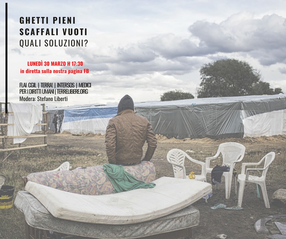 Alle 17:30 diretta sulla pagina Fb di <a href="/Terra_aps/">Terra!</a> con <a href="/flaicgil/">Flai Cgil nazionale</a>, <a href="/terrelibere/">terrelibere.org</a>, <a href="/Intersos/">INTERSOS</a> e <a href="/MEDUonlus/">Medici per i Diritti Umani (MEDU)</a>. 
Perché le migliaia di braccianti nei ghetti e agricoltori che continuano a lavorare per garantirci da mangiare, necessitano di azioni concrete. Subito. 

facebook.com/terra.aps/phot…