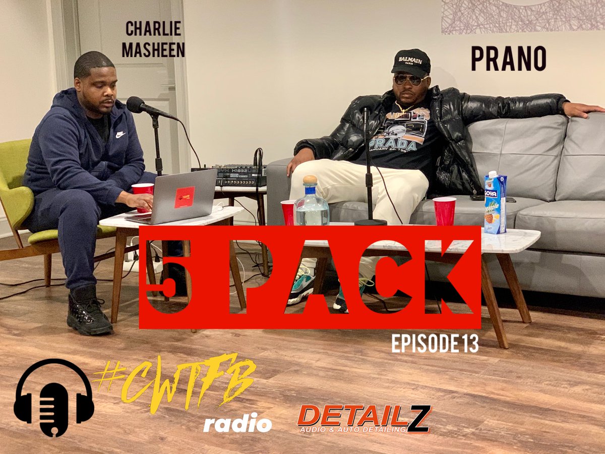 CWTFBRadio's tweet photo. #CWTFBradio Episode 13 “5 Pack” w/ @prano OUT NOW‼️
#Prano dives in on the city’s music scene, why he STILL will put up his last project #Pranobama3 up against anyone’s new drops, and about his new EP dropping ANY DAY NOW, #5Pack‼️‼️‼️
Up on all platforms, link in bio‼️ https://t.co/pEgP5Ykspc