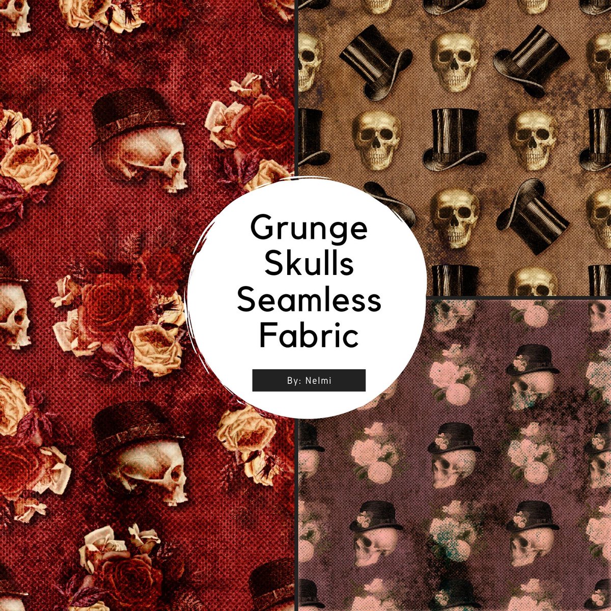 nelmi's tweet photo. 15 Grunge Skulls Seamless fabric and Merchant Resource @renderosity. Texture maps Incl.
https://t.co/kCZnNR4aju
#nelmi #fabric #seamless #texturemaps #gamingcommunity #cg #3dclothing #texturing #textures #grunge #gothic #SubstancePainter #unity3d #Maya https://t.co/mSROroUlqb