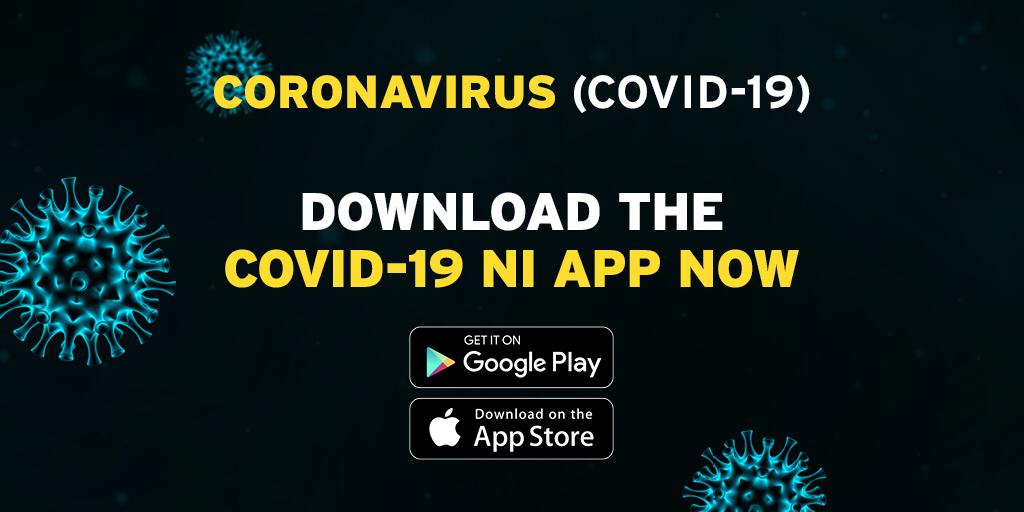 The <a href="/healthdpt/">Department of Health</a> has launched a new COVID-19 information app, dedicated to providing people across Northern Ireland with immediate advice and links to vital trusted information. 

Get it from your app store 📲 

#COVID19 #coronavirus
