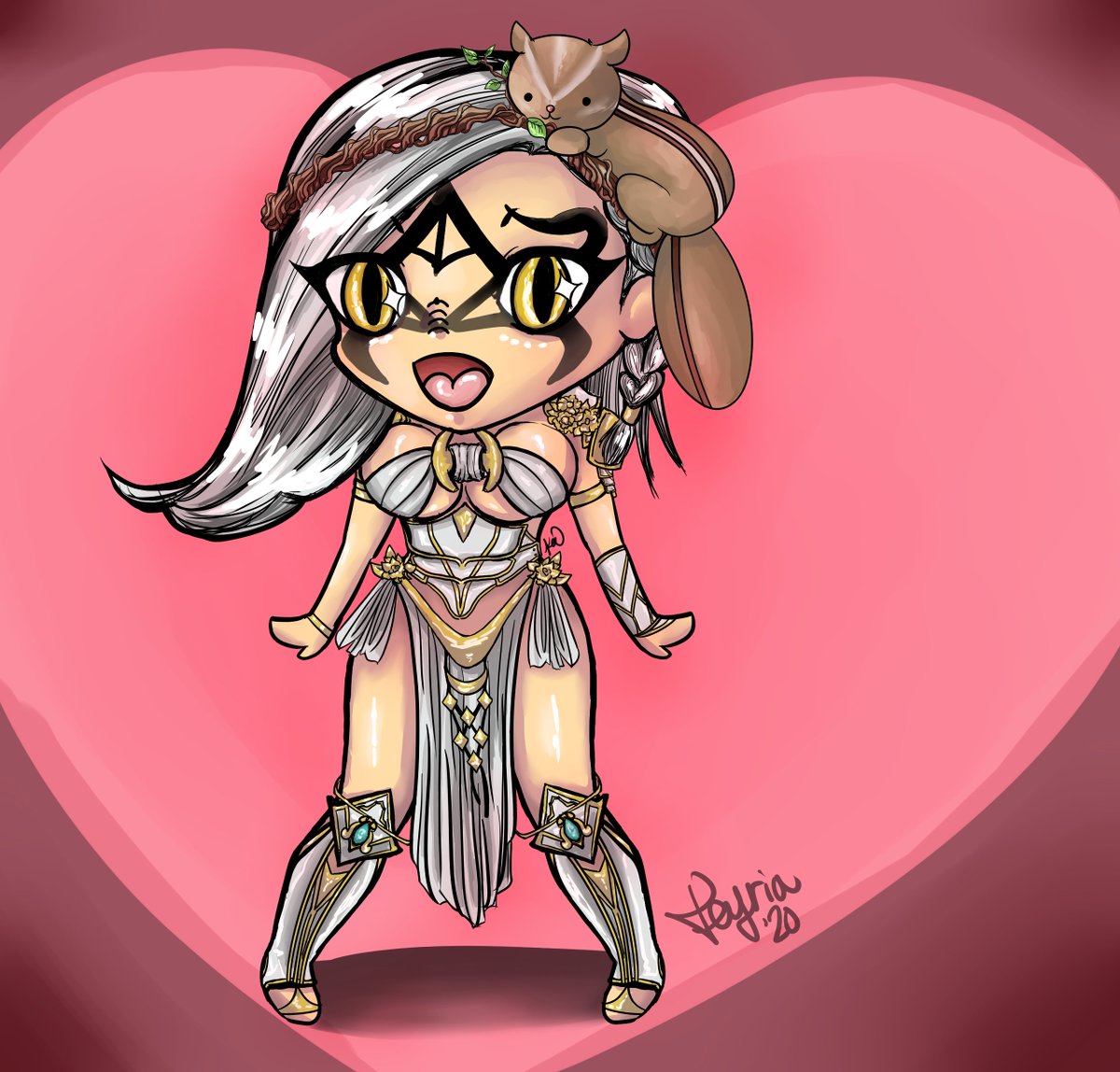 MysticalFeyria's tweet image. @BDO_News Chibi Guardian with the limited hat~ #BlackDesertOnline #feyria #zuras #myartwork