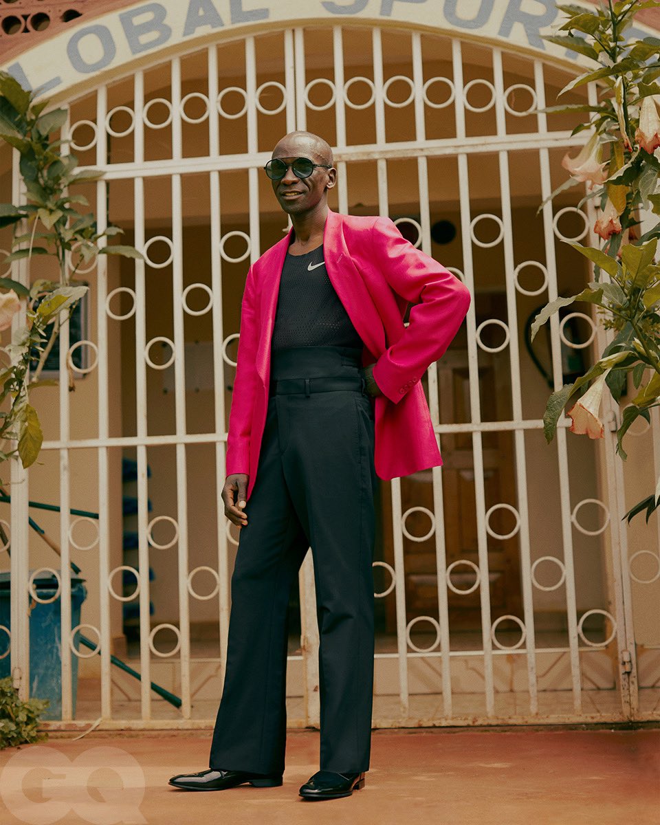 willwelch's tweet photo. Historic sub-two marathoner @EliudKipchoge photographed in Kenya for the April issue of @GQMagazine by Fanny Latour Lambert, with styling by Mobolaji Dawodu. Read the full profile here: https://t.co/wrSRJYZHIl https://t.co/Dn7zIu2xPH