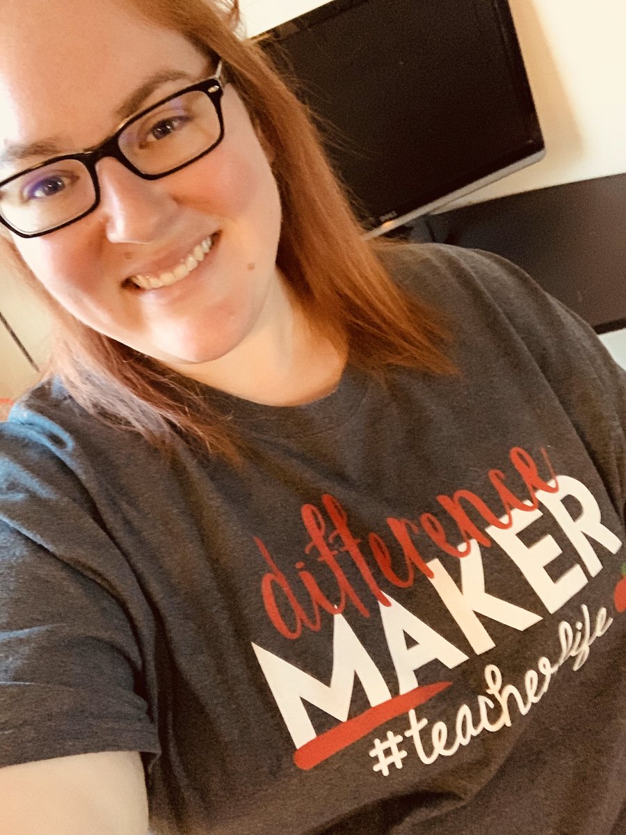 STEMwithmrsG's tweet photo. Excited for virtual spirit week, a staff meeting this morning, and another week of virtual leaning! #teacherlife @CMSCardinals @ClintonMoCards https://t.co/60yDmInOov