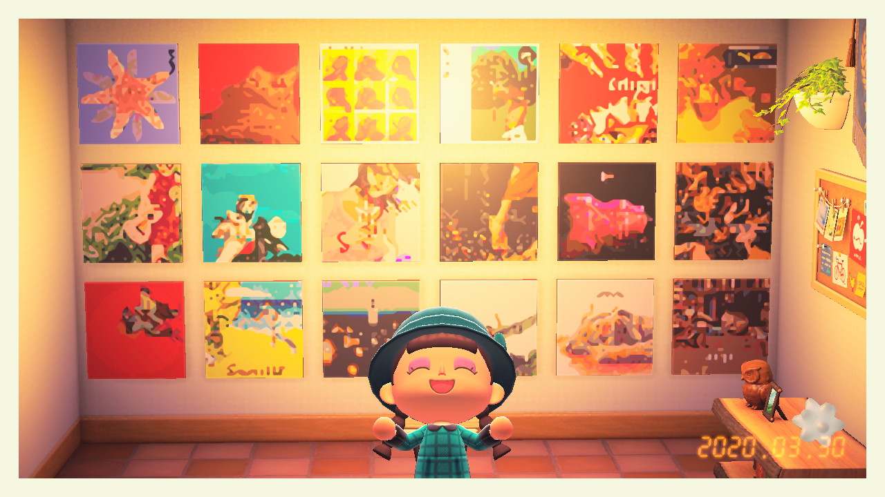 フウフウのホウ V Twitter スピッツのアルバムジャケット マイデザインで全部 作りました フェイクファーはドット絵ナニカさんでうまく変換できず ほとんど手打ちしました 楽しかった どうぶつの森 Animalcrossing Acnh Nintendoswitch T Co