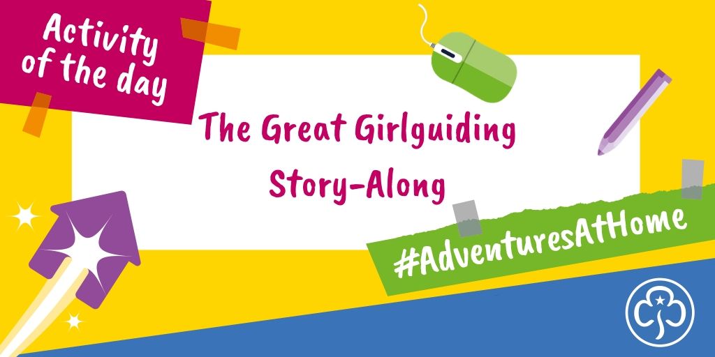 ✏️ Today's activity: Join chapter two of The Great <a href="/Girlguiding/">Girlguiding</a> Story-Along!

Children can fill in the gaps to create their own exciting story adventures to share with friends, family or their unit:

▶️ They met a ___ called ___. Together, they decided ___. ◀️

#AdventuresAtHome