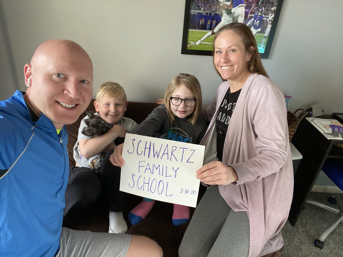 #WelcomeBackWestonka The Schwartz fam is excited and ready to learn! #mwhspride <a href="/HTPrimary/">Hilltop Primary</a>