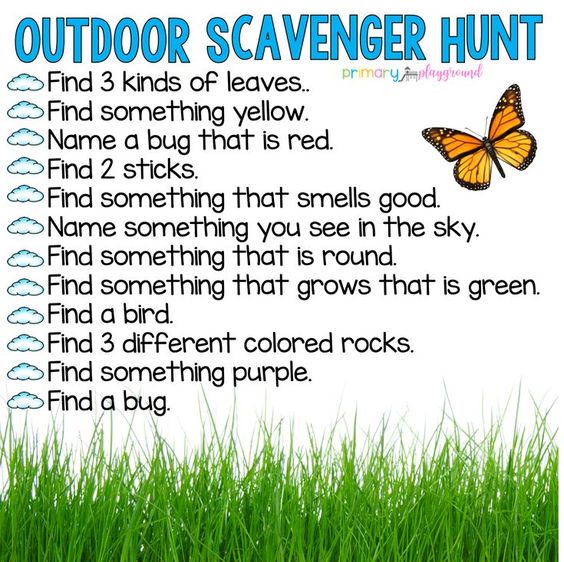 relentless4th's tweet photo. It's going to be another beautiful day outside so I found a scavenger hunt that I am going to be doing today. I would love for you to go on one with me! If your parents say its okay go outside take some pictures of the items that you find and send them to me! https://t.co/tedHE47CI7