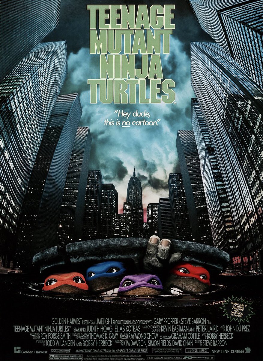 retrochenta's tweet photo. Hoy hace 30 años que se estrenó en EEUU la película "Tortugas Ninja". https://t.co/NlY3d4jFXS