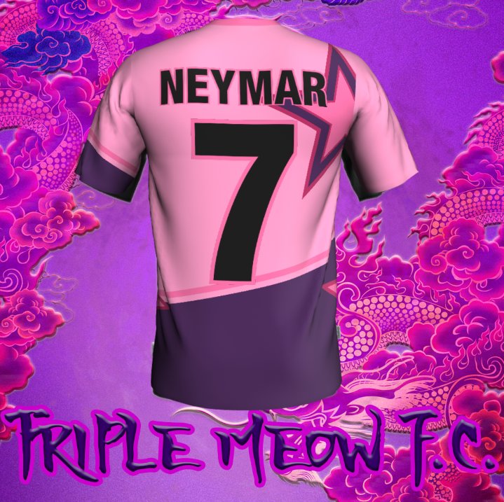 fc_meow's tweet photo. Triple Meow's home kits. Let us know what you think down bellow! 
#GoGoTripleMeow #Sports #TripleMeow #Triple #Meow #Football #Soccer https://t.co/TQpoWqPJyz
