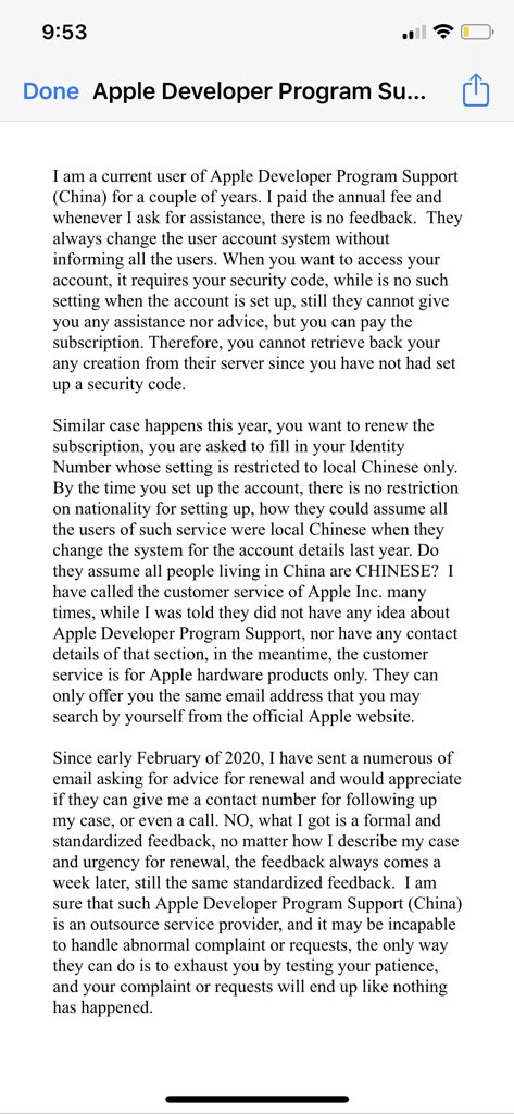 carmenttong's tweet photo. Hate to be negative on social media, but this is just bad CRM #apple #poorCRM @Apple https://t.co/abKqTS3dVx