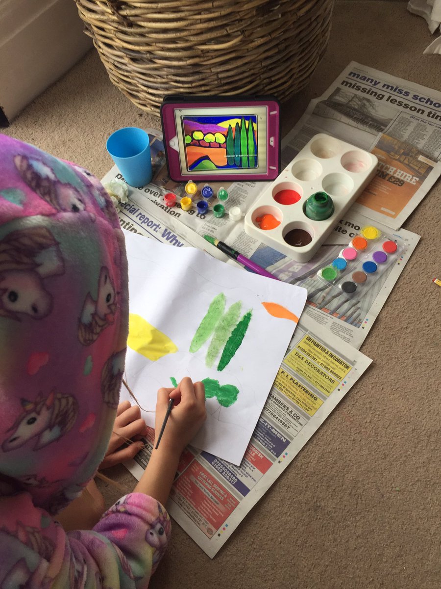 LDudaniec's tweet photo. @StAnthony3_4S charlotte working hard on her version of a Martina Shapiro piece https://t.co/7b6QmUl6r1