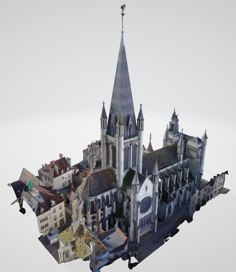 En février dernier, <a href="/geospectra1/">geospectra</a>  a eu la chance de survoler cette magnifique église Notre-Dame, et de pouvoir ensuite la modéliser, je vous livre ici les résultats de cette modélisation :

- Modèle 3D et Orthophotographie Haute résolution (2cm/pixel) 😉.