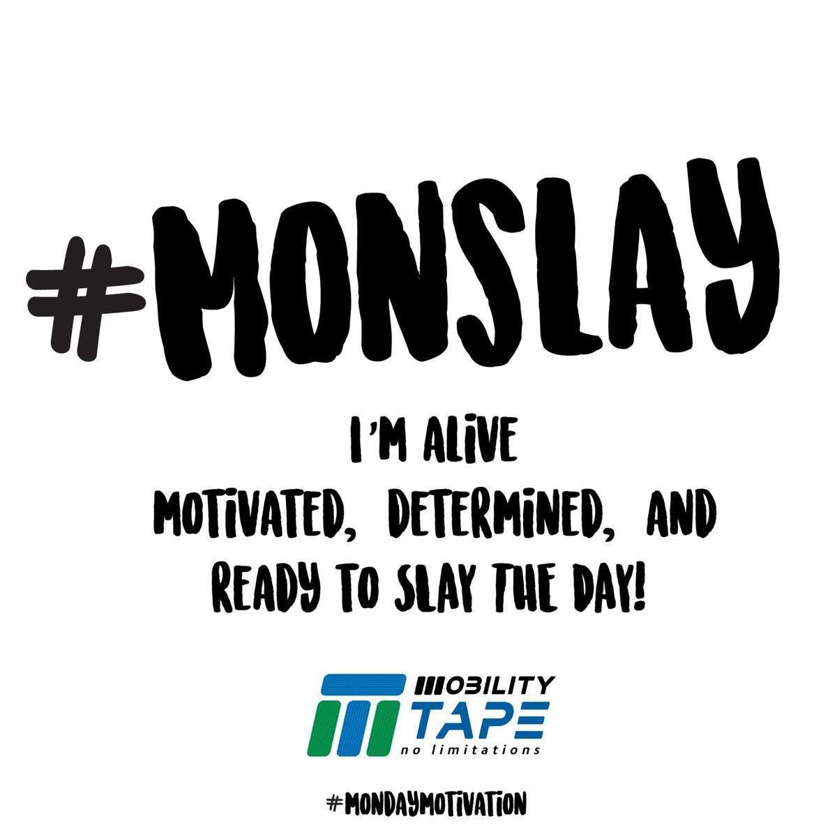 mobilitytape's tweet photo. Feelin those Monday vibes today! 💪👊
#monday #mondaymotivation #mondaymood #mondays #MondayVibes #mondayfunday #MondayInspiration  #mondaymantra #mondayquote #health #fitness #growth #inspire #goals #nolimitations #mobilitytape https://t.co/L2GXlYzbPr