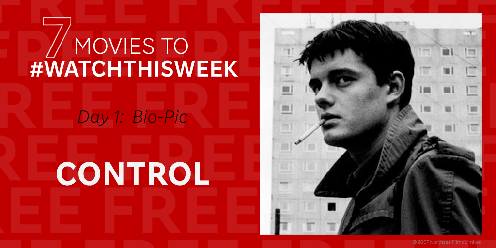 RakutenTV's tweet image. A movie a day keeps the boredom at bay! 😉 Stay tuned this week and every day we will give you an awesome movie that you can watch for FREE on our platform! Today's movie is all about Joy Division's amazing lead singer, Ian Curtis ❤️🎵 fal.cn/37kDX #WatchThisWeek