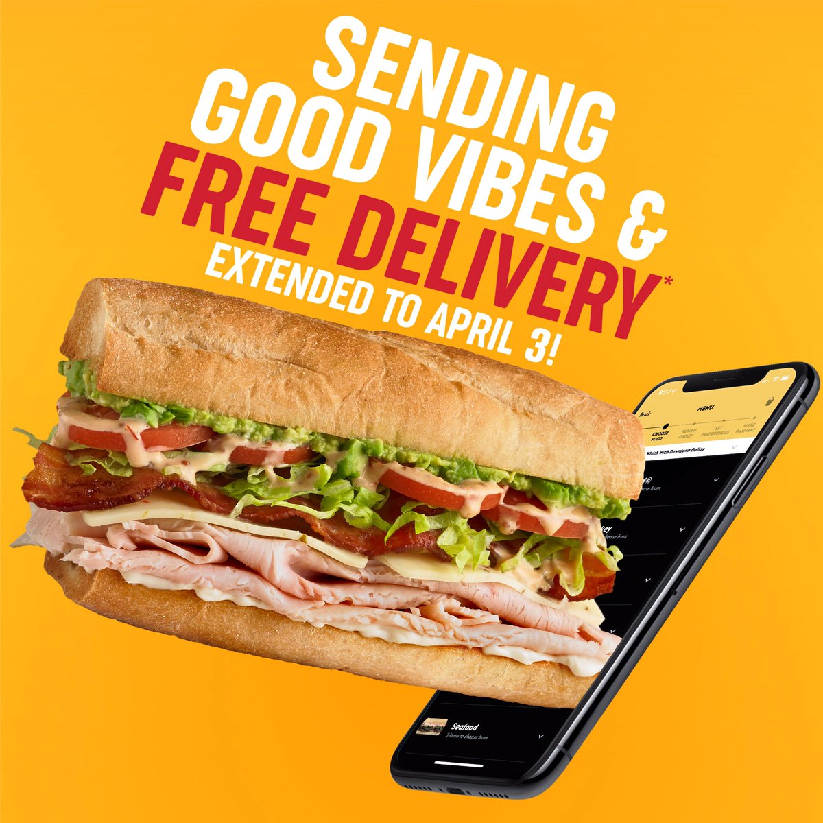 Which Wich On Twitter: "Free Delivery Is Within The Grasp Of Your Hand. *At  Participating Locations Only. Expires 04.03.20… " Which Wich On Twitter: "Free Delivery Is Within The Grasp Of Your Hand. *At  Participating Locations Only. Expires 04.03.20… "