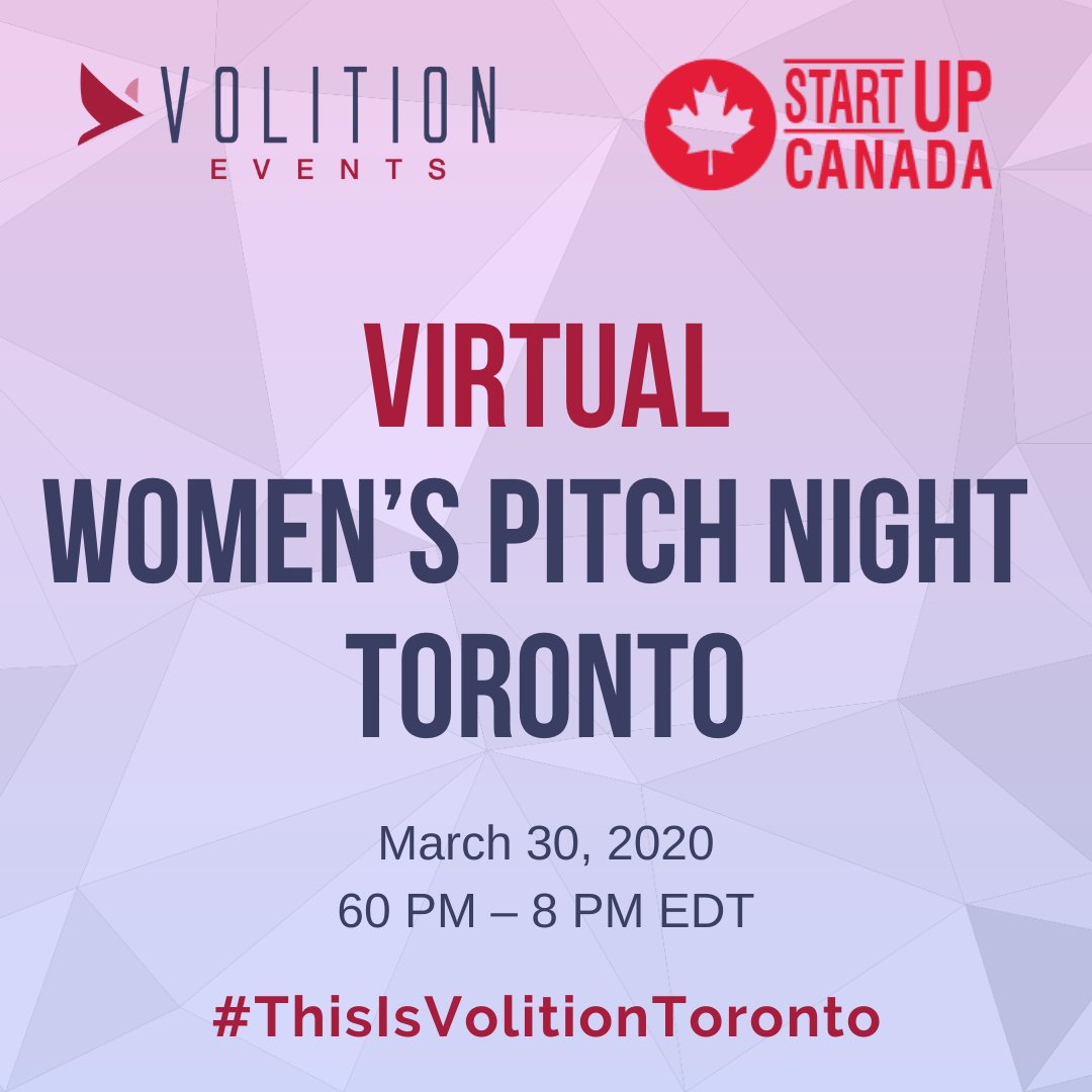 WiTWorld_'s tweet photo. Happy Monday everybody! Who's attending the the Virtual Women’s #PitchNight #Toronto today? Let us know! @thisisvolition @Startup_Canada #ThisIsVolition https://t.co/zcoU33uZn1