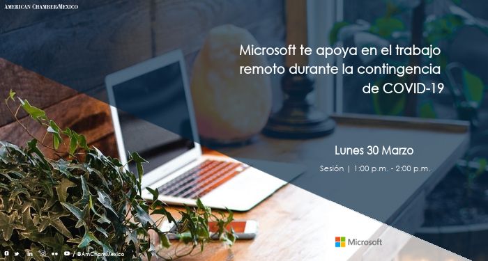 AmChamMexico's tweet photo. #AmChamVirtual | Te invitamos a conocer las soluciones que @Microsoft tiene para nuestros socios.
Entra aquí: https://t.co/4NPkmAvLVN https://t.co/qangeoWyrZ