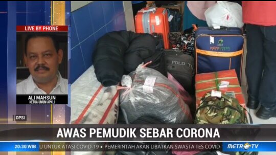 #OPSIMetroTV "Mereka pulang kampung karena memang kondisi di Jakarta, mereka kehilangan mata pencaharian, dan hidup di Jakarta ini ongkosnya mahal dan mereka berupaya untuk pulang ke kampung halaman." Ali Mahsun #AwasPemudikSebarCorona
metrotvnews.com/live.