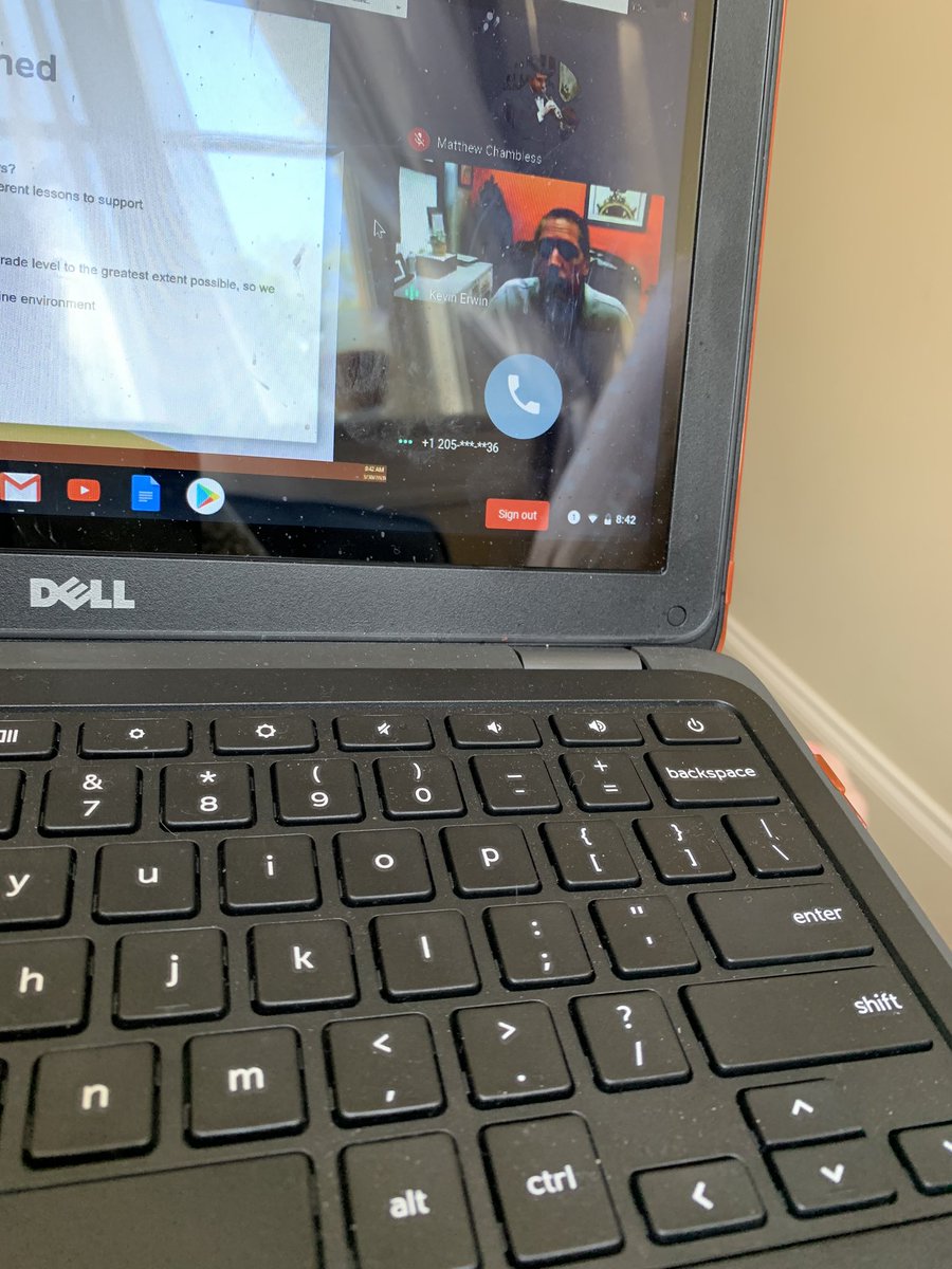 SMSbucLibrary's tweet photo. Nothing like a Google Meet with 92 Simmons Staff members. Love my Simmons family! Preparing online instruction for our amazing students! Our admins are still he best! #WeWillRockThis #HooverStrong https://t.co/uN3BxwUG7S