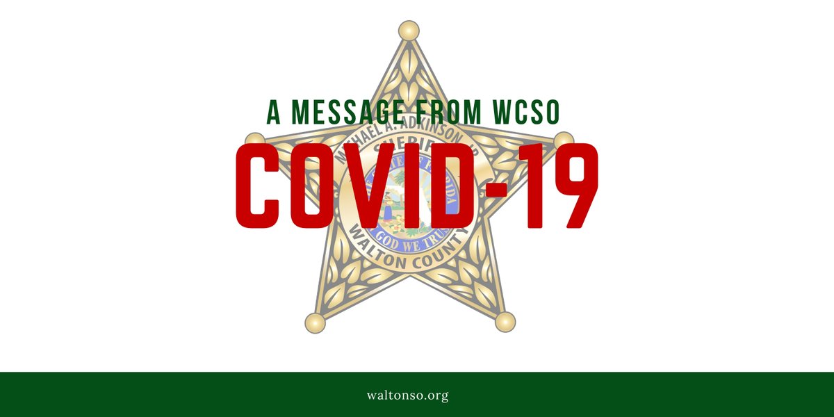 WCSOFL's tweet photo. @WCSOFL continues to encourage residents to stay home as much as possible &amp; follow the @HealthyFla, @CDC, &amp; @WHO guidelines as far as protecting yourself:

-Keep 6-foot distance from others↔️
-Disinfect surfaces frequently🧼
-Wash/rub your 👐
-Avoid touching your 👀👃👄 https://t.co/naNznXAckf