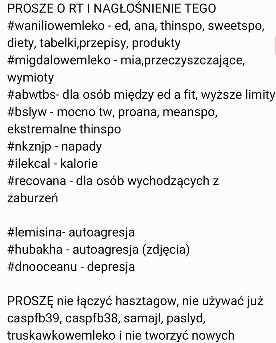 skinnymi0's tweet photo. Zorganizowaliśmy którego tagu używać i po co, NAGŁOŚNIJCIE TO! Nie tworzymy miliona nowych # i nie łączymy ich!
#waniliowemleko #waniliowemleczko #migdałowemleko #abwtbs #abwts #caspfb38 #caspfb39 #bslyw #nkznjp #lemisina #Hubakha #dnooceanu #truskawkowemleko #samajl #paslyw https://t.co/aoIzgYaHKz