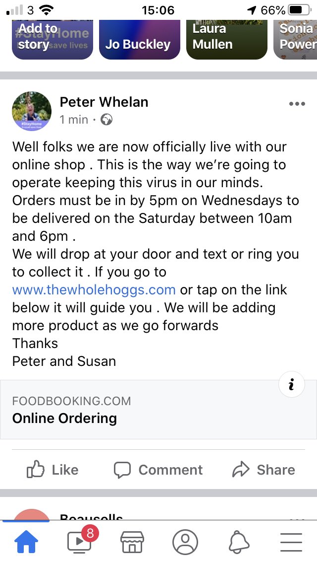  Free-range pork from  @TheWholeHoggs delivering to Louth/Meath/Dublin this weekend (orders need to be in by Wednesday 5pm for Saturday deliveries) –– lots of cuts and different products available... @BoyneValleyFlav  #COVID19ireland