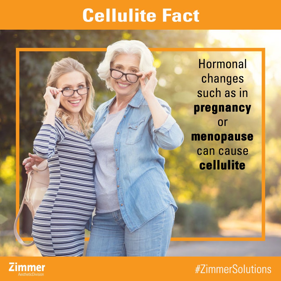 Zimmer_USA's tweet photo. Hormonal changes such as in #pregnancy &amp; #menopause can cause #cellulite.  #Noninvasive, #FDA cleared #ZWavePro can achieve visible results during the 2nd wk of treatment! Recommended Tx is a min of 10 sessions within a 3-4 wk per.

#CelluliteFacts #CelluliteFact #ZimmerSolutions https://t.co/qJn2uq58Mg