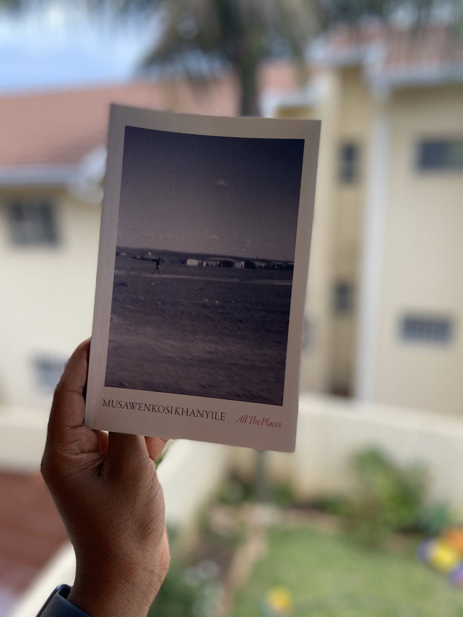 Book 12: All The Places by  @Musa07Khanyile This collection of poetry is crisp, letting us into the life of a man who survived the township. He writes to us, and for us. And often writes about the emptiness of his journey as a therapist. An offering filled with nuances.