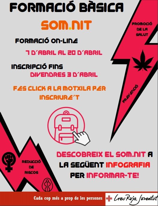 crjoventut's tweet photo. Voleu aprofitar el #confinament per formar-vos? Tenim una proposta 👇#somnit #joventut #FormacionOnline #promociódelasalut #ocinocturn https://t.co/GcvtJYpW9Z