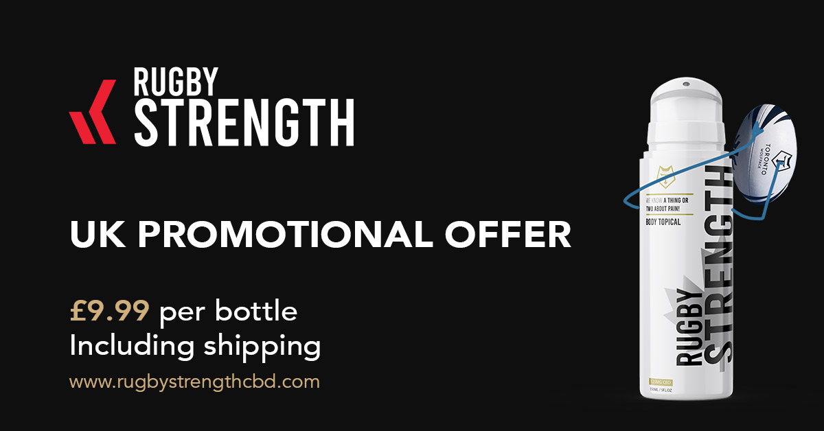 UK residents can now acquire Toronto Wolfpack's <a href="/rugby_strength/">rugbystrengthcbd</a> CBD cream at a 50% discount, including free shipping.
More info &amp; link to buy → bit.ly/RS_UKPromo