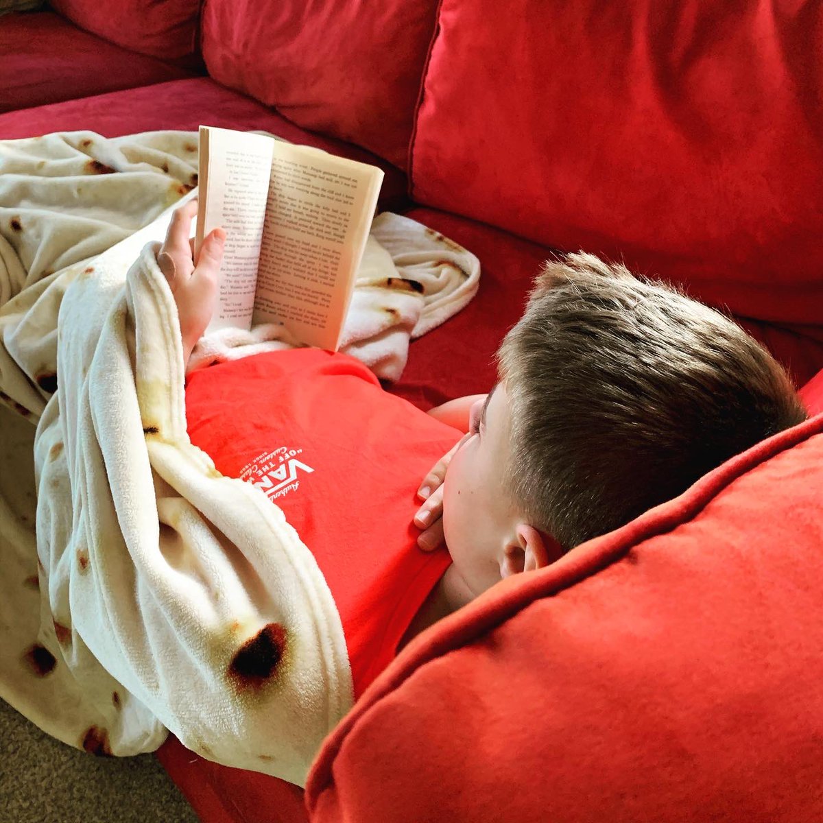 Sarah__Spence's tweet photo. Monday morning means back to routine. After breakfast, everyone reads for an hour then we discuss. @Hall_Pride you should be reading too! #hallpride #ssr #selfselected #findyourcomfyspot https://t.co/Ssm5z73Df5