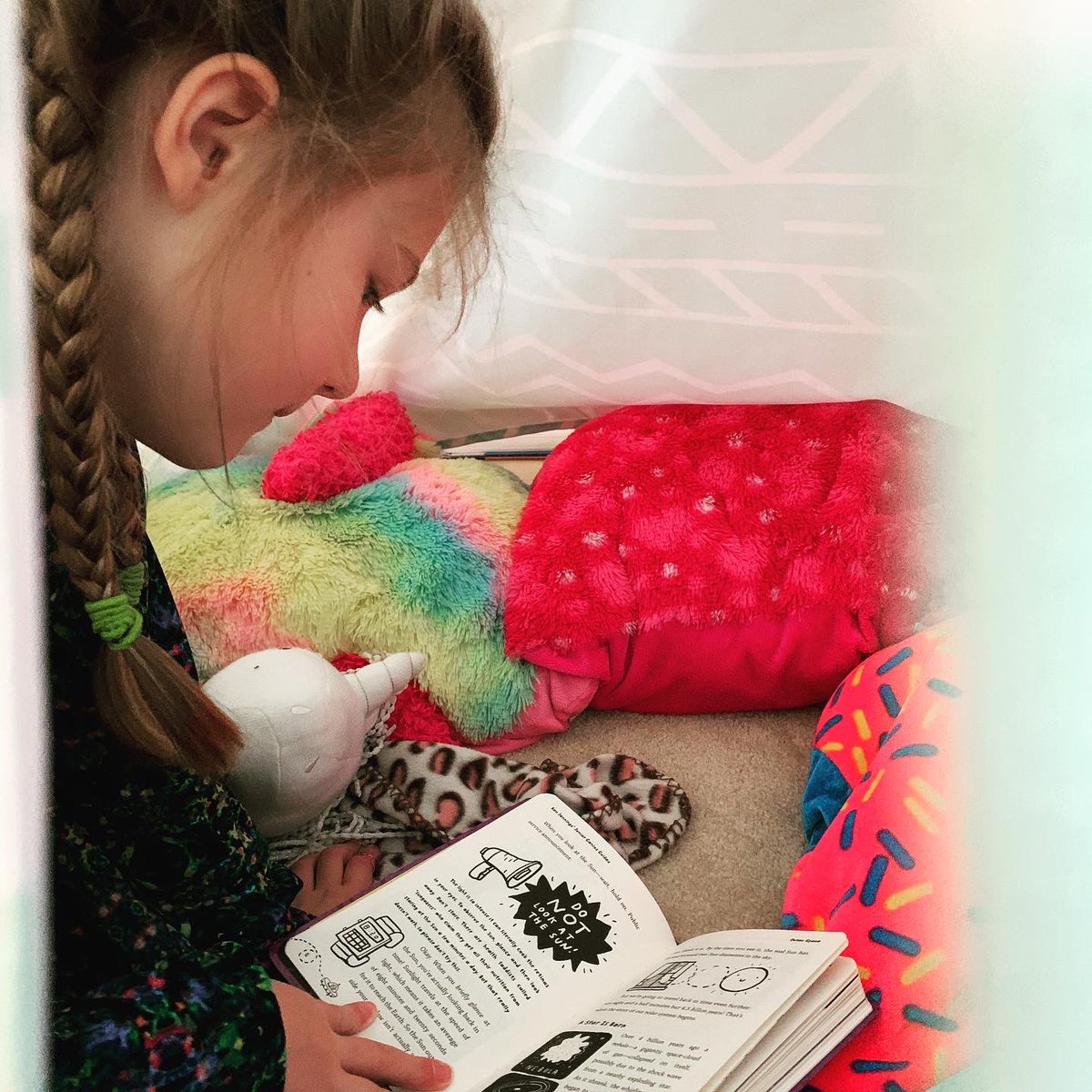 Sarah__Spence's tweet photo. Monday morning means back to routine. After breakfast, everyone reads for an hour then we discuss. @Hall_Pride you should be reading too! #hallpride #ssr #selfselected #findyourcomfyspot https://t.co/Ssm5z73Df5