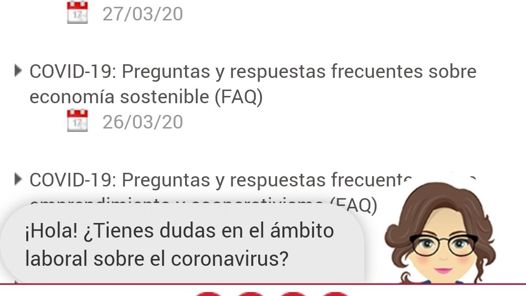 📰La Conselleria de Economía Sostenible pone en marcha una asistente virtual para resolver dudas a empresas, autónomos y personas trabajadoras sobre el COVID-19 bit.ly/2Usnh0S @GVAeconomia