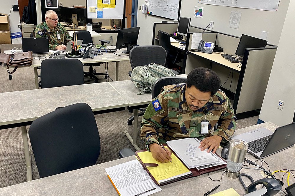 The Virginia National Guard has approximately 100 personnel working directly to support Virginia’s COVID-19 response. They're helping with medical and logistics planning as well as helping prepare supplies for delivery. Read more: go.usa.gov/xvqdH