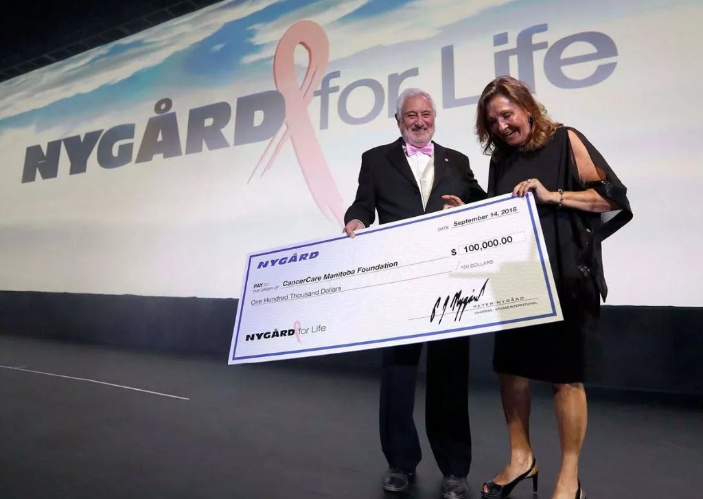 PeterNygardPR's tweet photo. For his generosity and partnership on projects for cancer awareness, cancer research and cancer eradication, Peter Nygard has received numerous awards from the Canadian Breast Cancer Foundation and other organizations https://t.co/Ho0Q3lBNnj @PhillippaRusse1 https://t.co/EHDnsDnFkr