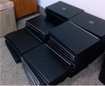 FingerLakesPPS's tweet photo. MANY THANKS to @Xerox for their donation of laptops to be distributed by #FLPPS and #UnitedWayROC to community-based organizations working remotely to provide essential services to our residents and communities. #COVID19 https://t.co/jghyr730fv
