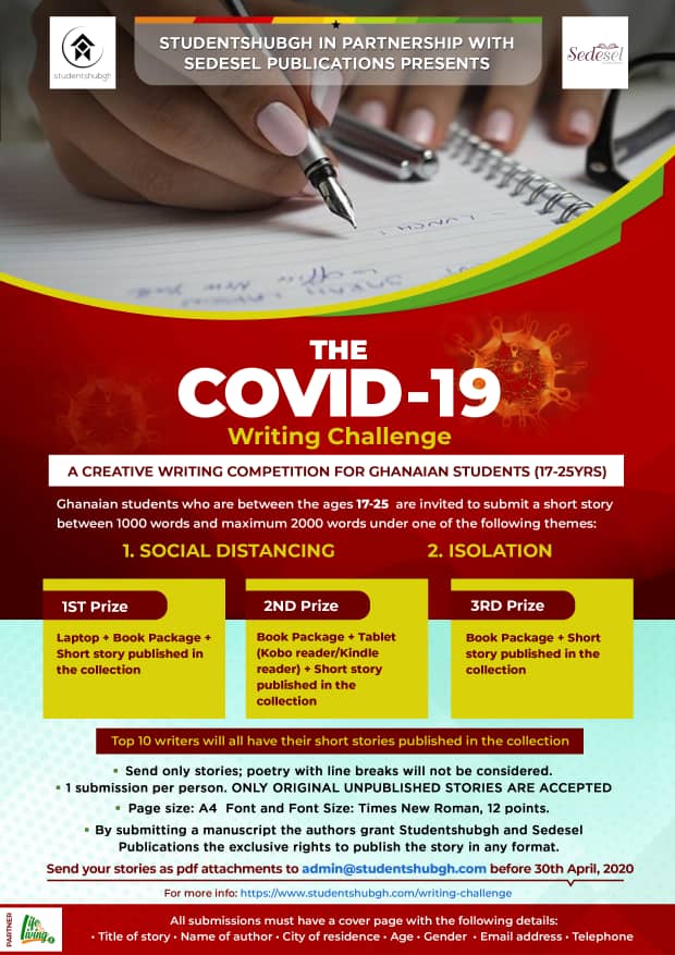 NanaConduah_'s tweet image. Don't be idle at home... Make use of this opportunity📝🙂 
#Studentshubgh #Coronavirus #WritingChallenge #StayAtHome @gyaigyimii #LockDownOnY