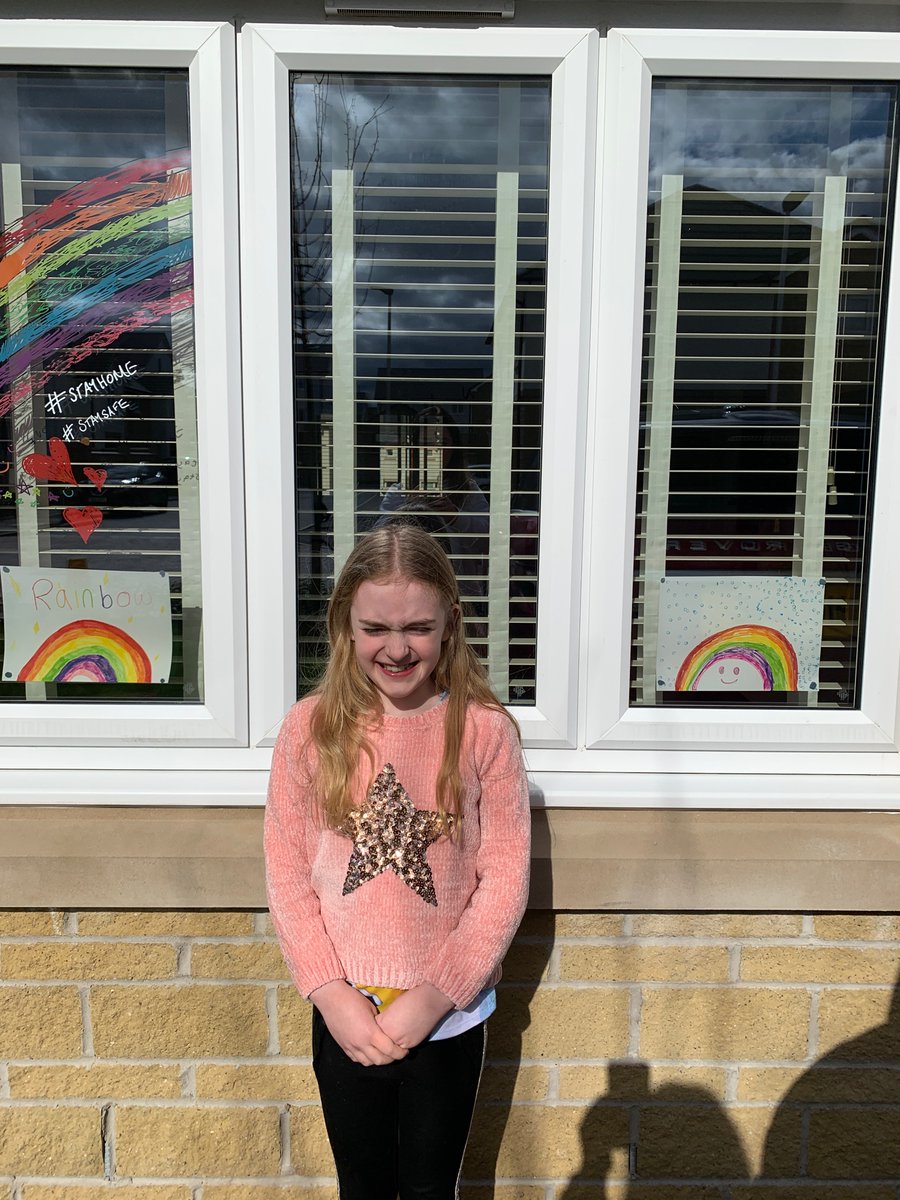 tillymakescake's tweet photo. @MaidenhillP3 Emily’s rainbow window https://t.co/YbaJ0fiFtD
