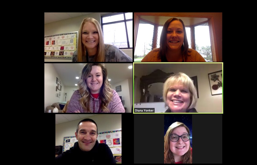 MissBates11's tweet photo. We had our very first zoom meeting today! #RemoteLearning #BetterTogether #LESStrong @MrsYonker @LCESBobcats https://t.co/dTKUCkVFN6