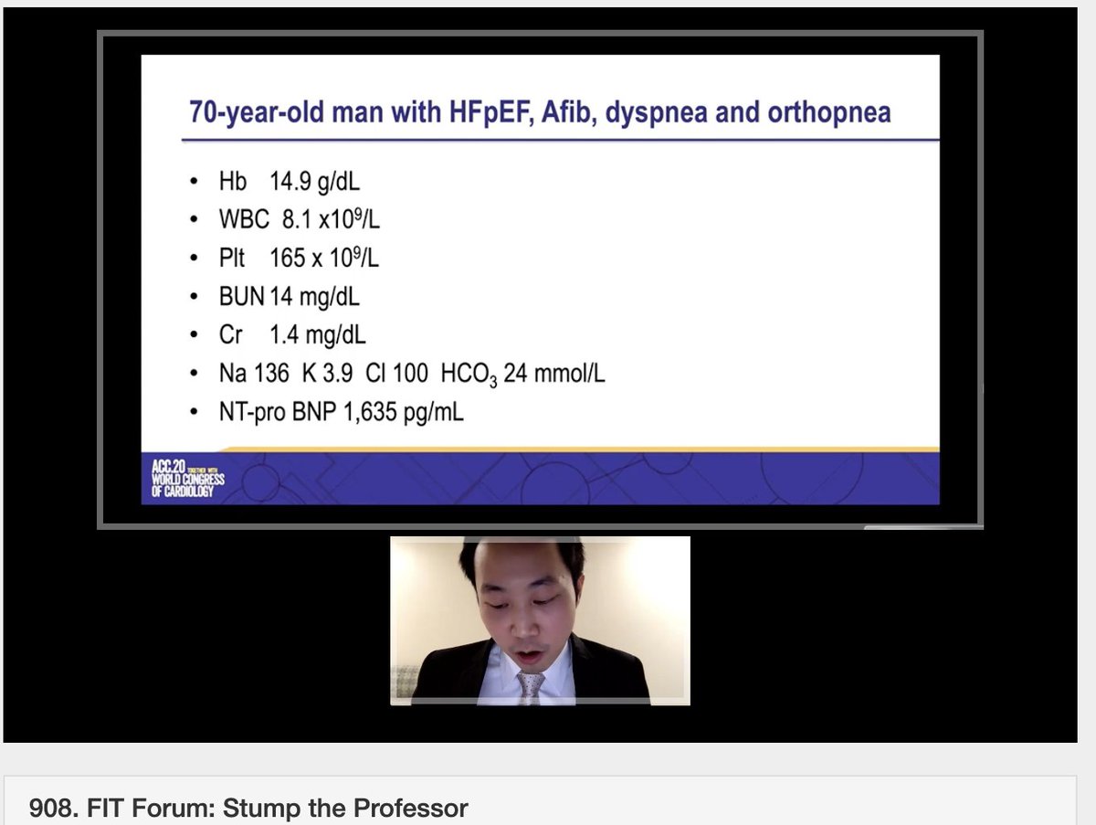 DoctorLatina's tweet photo. Dr. Yodying Kaolawanich presenting case3β£ for #StumpTheProfessor #ACCFIT #ACC20 sounds like a typical patient initially... but further imaging with #echo #echofirst and then #CMR #whyCMR was very helpful for diagnosis! Always think amyloid! @SCMR @ACCinTouch @worldheartfed https://t.co/qxVDHhwdat