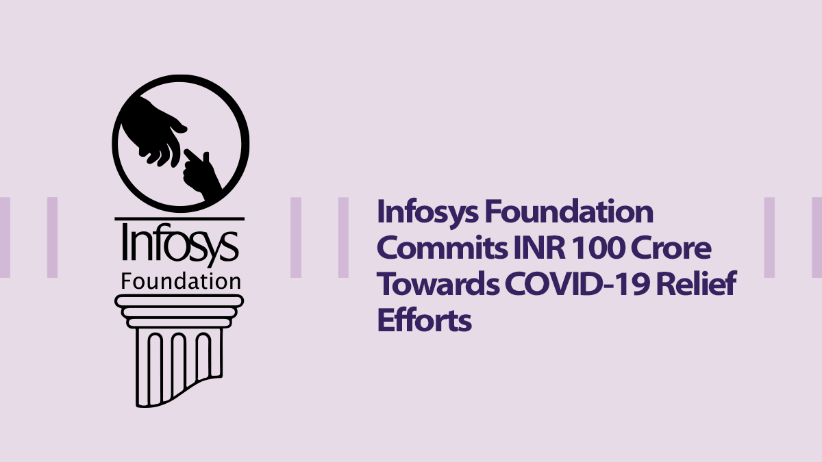 Infosys's tweet photo. .@Infy_Foundation, the philanthropic and #CSR arm of Infosys, today announced that it is committing INR 100 crore to support efforts towards fighting COVID-19 in India. Read the press release here https://t.co/fk1Wvl8sl4 #InfyNews https://t.co/o1JETt8hjl