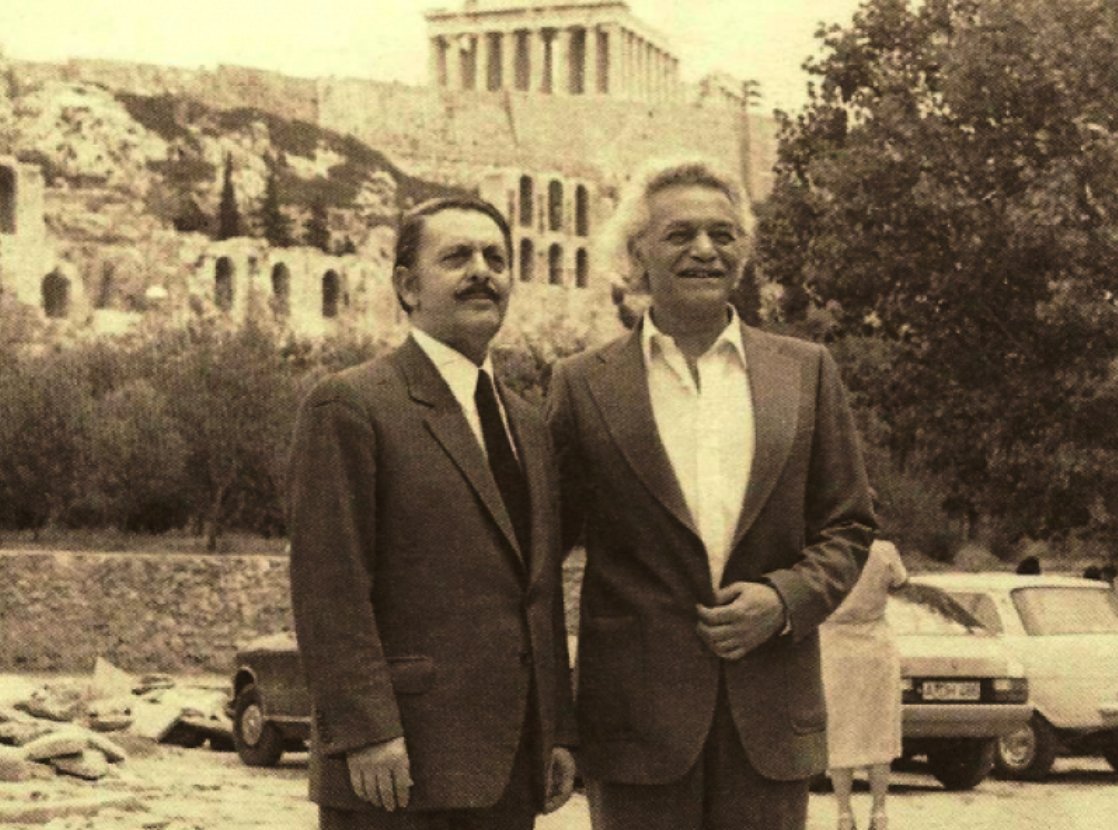 HellenicLeaders's tweet photo. #Greek WWII resistance hero Manolis Glezos passed away today. In one of the first acts of the Greek resistance, Glezos scaled the Acropolis with Apostolos Santas and tore down the swastika. This action inspired not only Greeks, but all people in occupied Europe to resist. RIP https://t.co/meG25GMttc