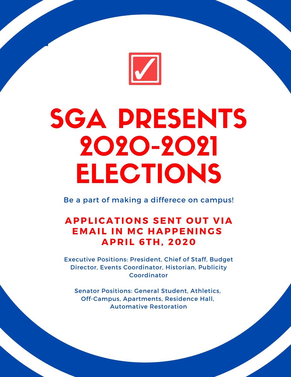 beheardmac's tweet photo. Election season is right around the corner! Stay tuned if you are interested in running for next year, but please refrain from campaigning before you are approved, as that is a disqualification. https://t.co/4XyKqHHCYR