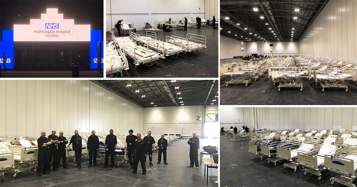 Last week, Arjo assisted the NHS with 200 Contoura beds they had received for the Nightingale Hospital. Over two days, Team Arjo checked over 200 beds and repaired where possible to get them ready for use with patients. What a great team effort, really making a difference!
#NHS