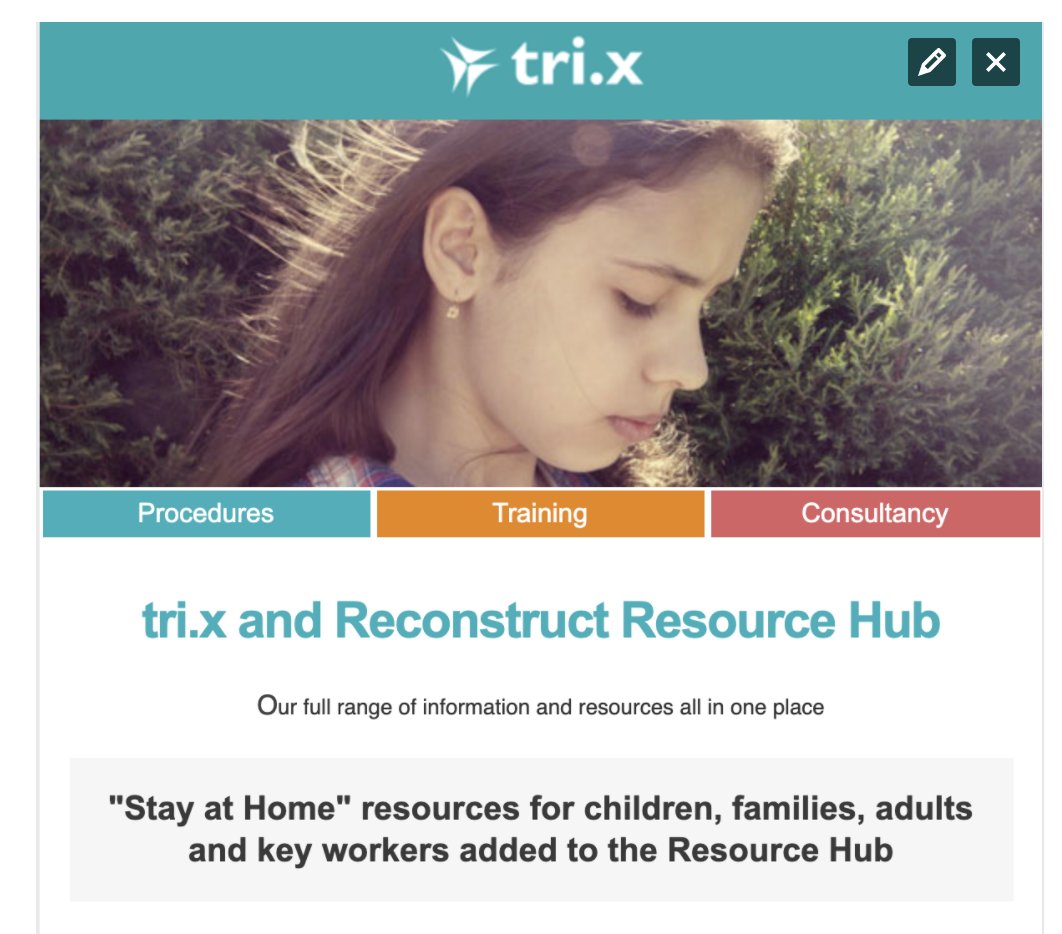 Tri.x &amp; Reconstruct, part of the Antser Group, have added 'STAY AT HOME' resources to their online hub. This includes:
🌟Guidance &amp; advice about Coronavirus
🌟Education resources
🌟Fun &amp; games
🌟Reading
🌟Wellbeing
Click here to access the Resource Hub:
lnkd.in/dJjrDnn